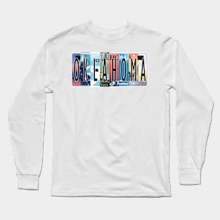 Oklahoma License Plates Long Sleeve T-Shirt